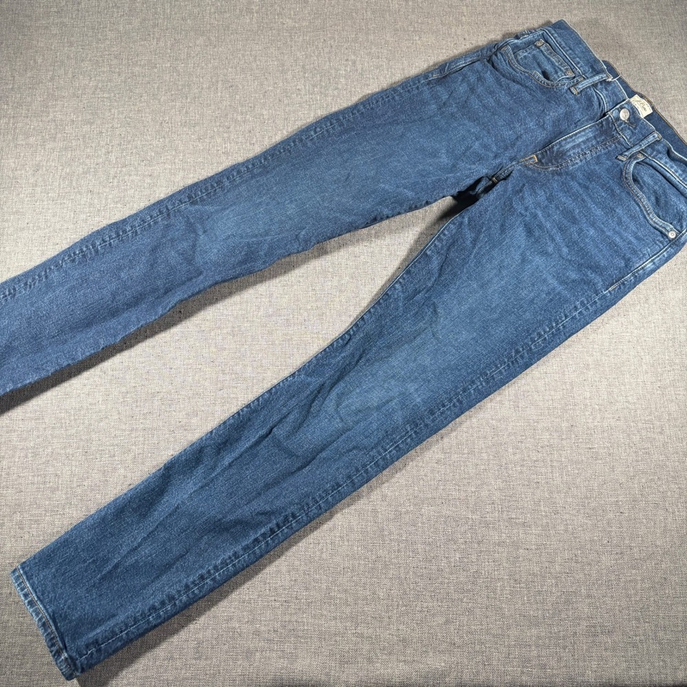 J.Crew 770 Straight Fit Jeans Mens 29x32 Blue Dark Wash Stretch Denim Pants